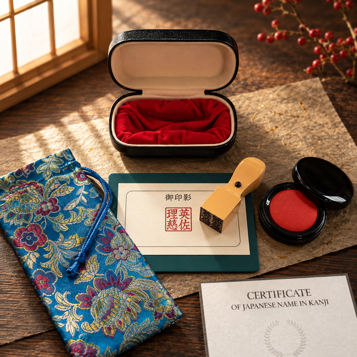 Business & Creative Hanko – Professional Signature (18mm Square)