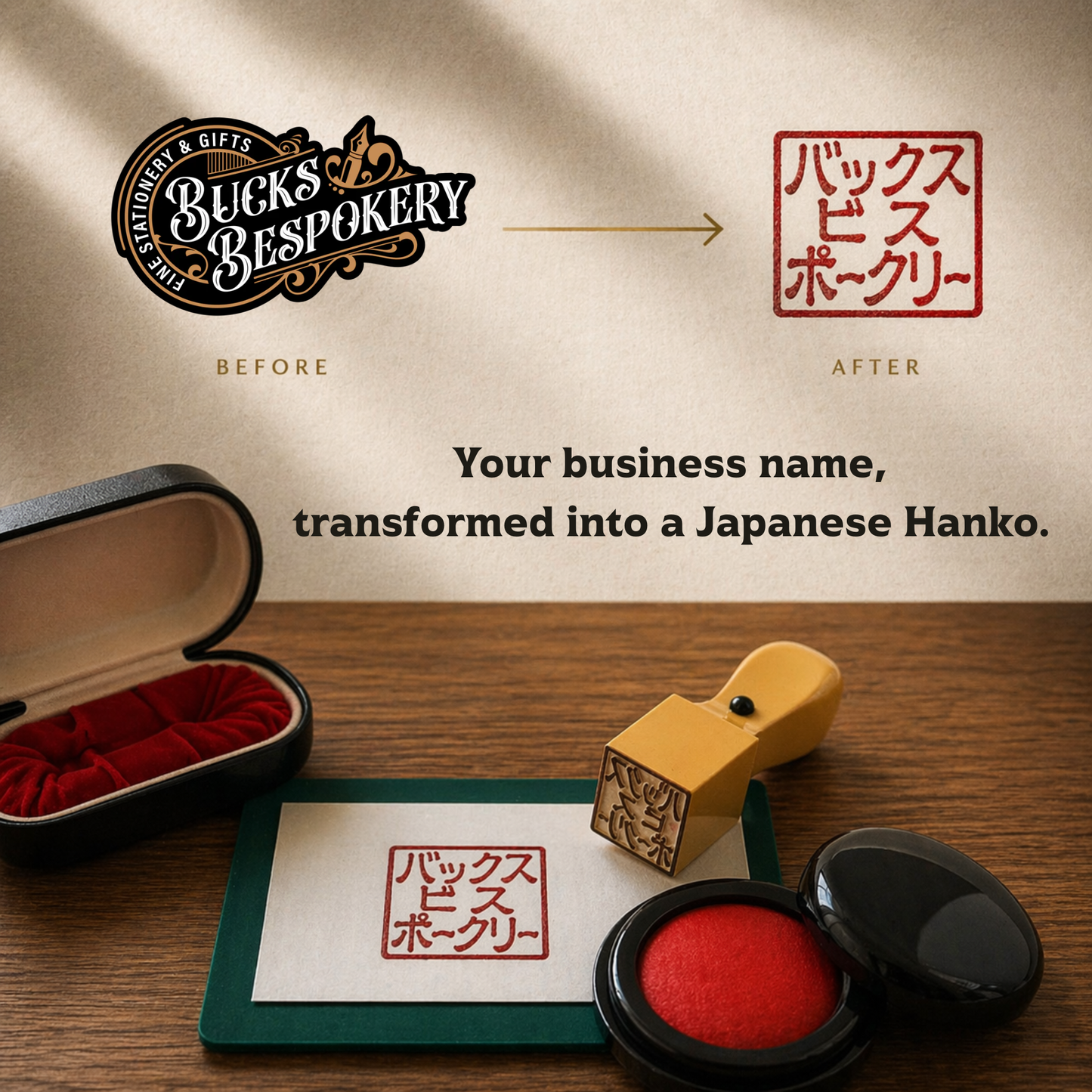 Business & Creative Hanko – Professional Signature (18mm Square)