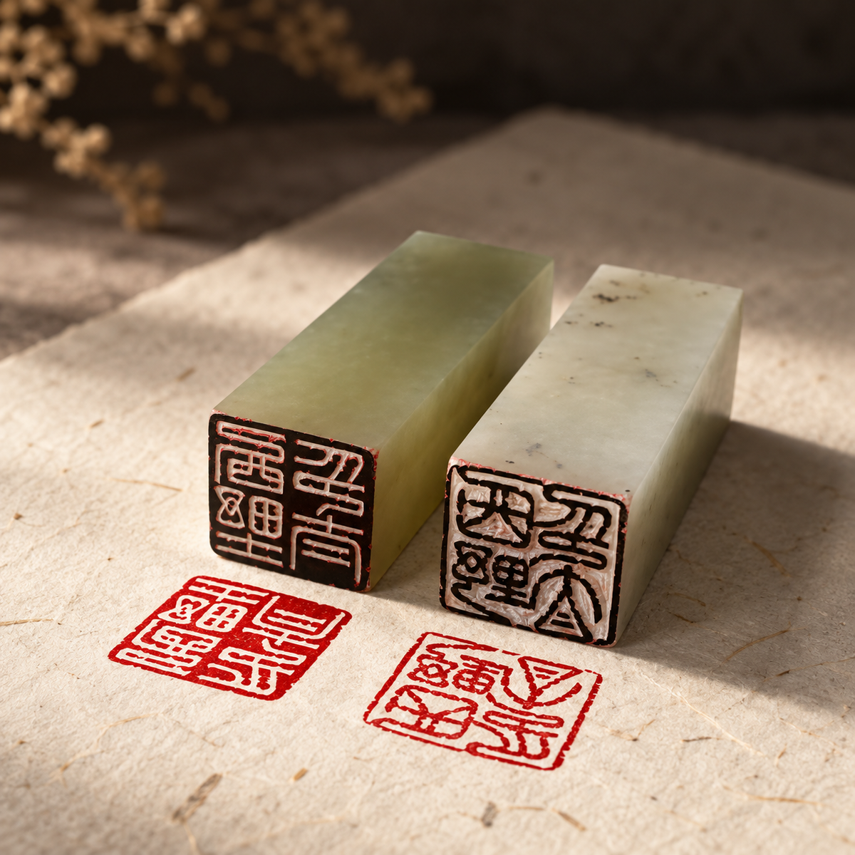Stone Hanko – Artisan Seal (18mm Square)